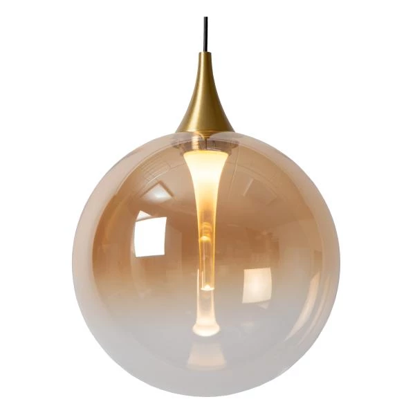 Lucide Premium GISELA - Pendant light - Ø 16 cm - LED - 1x5W 2700K - Amber - detail 2